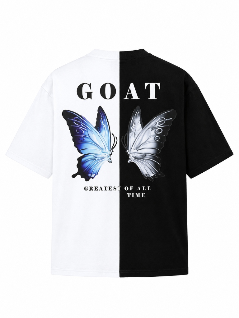 G.O.A.T Butterfly Split Oversized T-Shirt